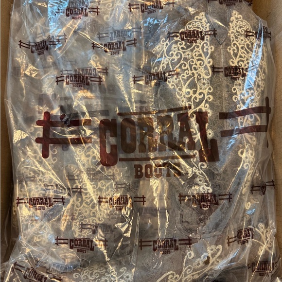 Corral Distressed Brown Embroidered Boots Size 8 - Picture 10 of 10